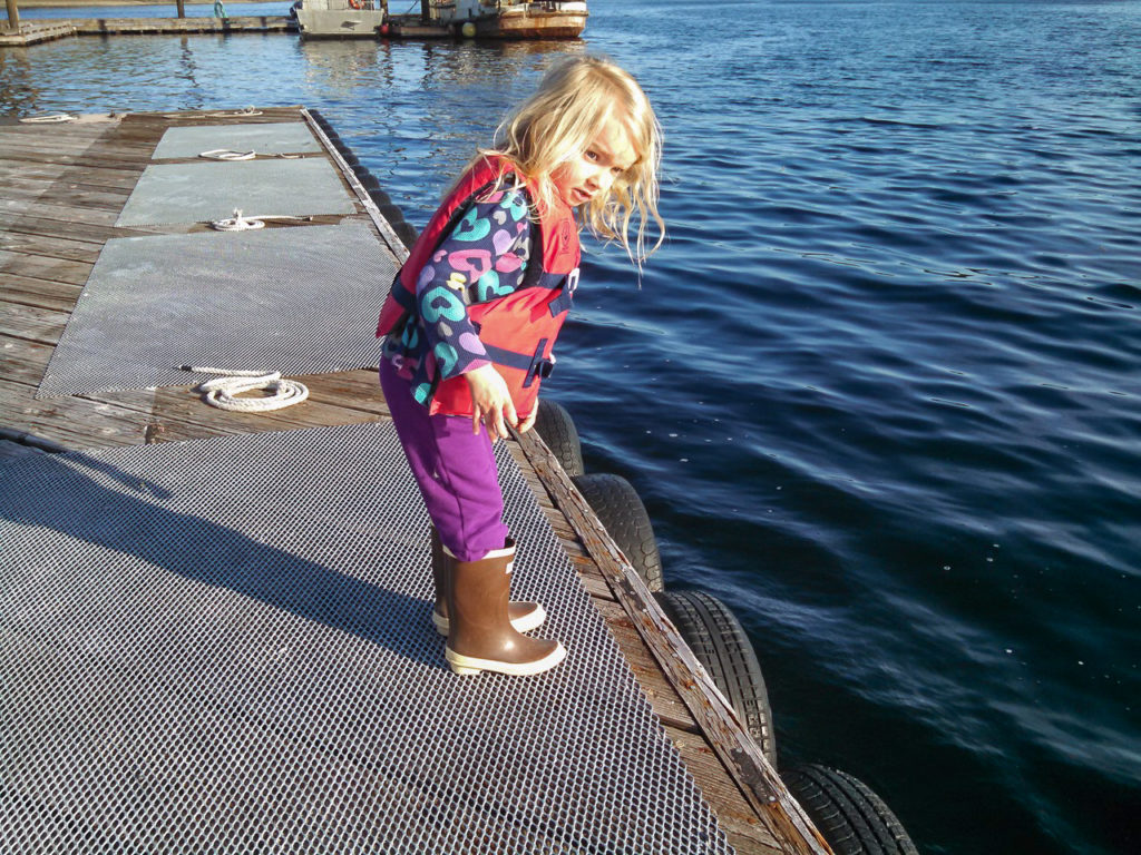 Evey Cook on the Thorne Bay Dock